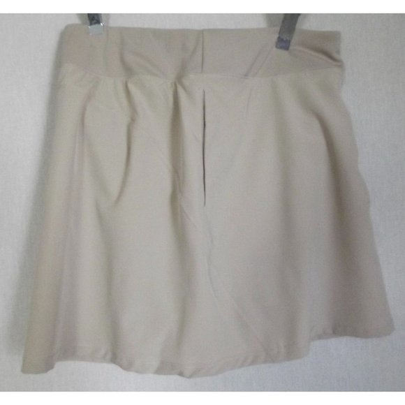 Ebb & Flow Skort Size Small Doeskin Tan Beige shorts/skirt polyester spandex - Picture 7 of 12